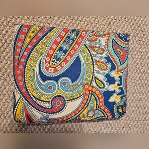 Colorful Paisley Print Clutch